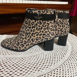 Kate Spade New York Morgan Spotted Leopard Bootie - Pre-owned - Size 9B